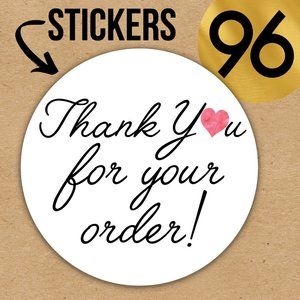 96 Posh Packaging Sticker Labels 2" Round Poshmark